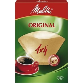 Melitta Four Cup Coffee Filter Papers brown Pack of 40