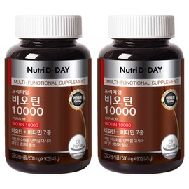 Nutri D Day Premium Biotin 10000, 90 tablets, 2 units / 뉴트리디데이 프리미엄 비오틴 10000, 90정, 2개