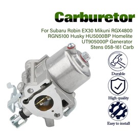 MOPASEN MOPASEN 279-62364-20 279-62304-30 279-62304-40 279-62364-00 279-62364-10 Carburetor For Subaru Robin EX30 Mikuni RGX4800 RGN5100 Husky HU5000BP Homelite UT905000P Generator Stens 058-161 Carb