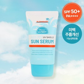 Aloha Hawaii UV Shield Airfit Sun Serum 60ml SPF50+ PA++++ / Non-whitening, moisturizing sunscreen sunblock / 알로하와이 UV쉴드 에어핏 선세럼 60ml SPF50+ PA++++ 백탁없는 수분 썬크림 선블록 자외선차단제