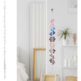 Organizador de clip de garra con gancho giratorio, 20 anillos de metal, organizador de clip para el pelo, pasadores de pelo bohemios para decoración del hogar, organizador de pinzas para el cabello