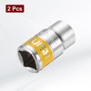 sourcing map 2pcs 1/2" Drive 6 Points Socket 14mm Metric