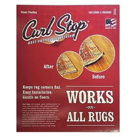 The Original Curl Stop Rug Gripper Prevents Curling on Rug and Carpet Corners.