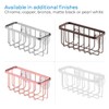 iDesign Rust-Resistant Stainless Steel Sponge Holder for Kitchen Sink with