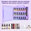Portable Nail Polish Organizer, Clear Double Side Nail Polish Holder,Gel