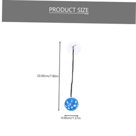 Hohopeti 4pcs Lizard Interactive Reptile for Bearded Dragons Lizards Safe Materials Cup for Tank Wall Fun Chew