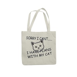 Super Lemon Reusable tote bag sorry I have plans with my cat eco friendly shopping bag for life grocery bag