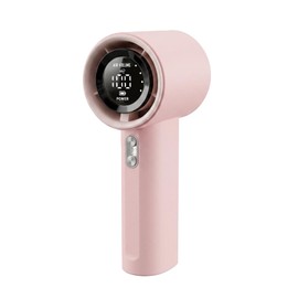 Berttinfn Portable Handheld Fan for Outdoor-Turbo Power High Speed Air, 5 Gear Wind, Rechargeable Fan for Travel- Pink Portable Handheld Turbo Fan with Digital Display, Gifts for Outdoor, Makeup