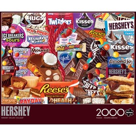 Buffalo Games - Hershey - Hershey Deluxe Collage - 2000 Piece Jigsaw Puzzle for Adults Challenging Puzzle Perfect for Game Nights - Finished Puzzle Size is 38.50 x 26.50