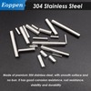 Eoppen 220Pcs 304 Stainless Steel Dowel Pin - 22 Sizes