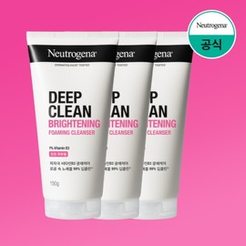 Neutrogena Deep Clean Brightening Foam 150g x3 / 뉴트로지나 딥클린 브라이트닝폼 150g x3