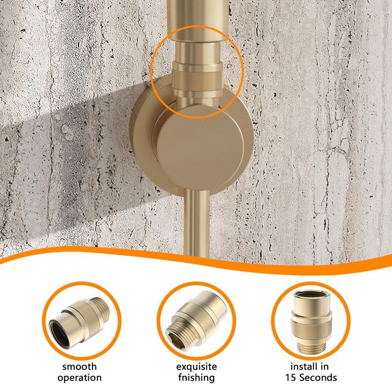ChuangTim Shower Head Shut Off Valve, Shower Flow Control Valve