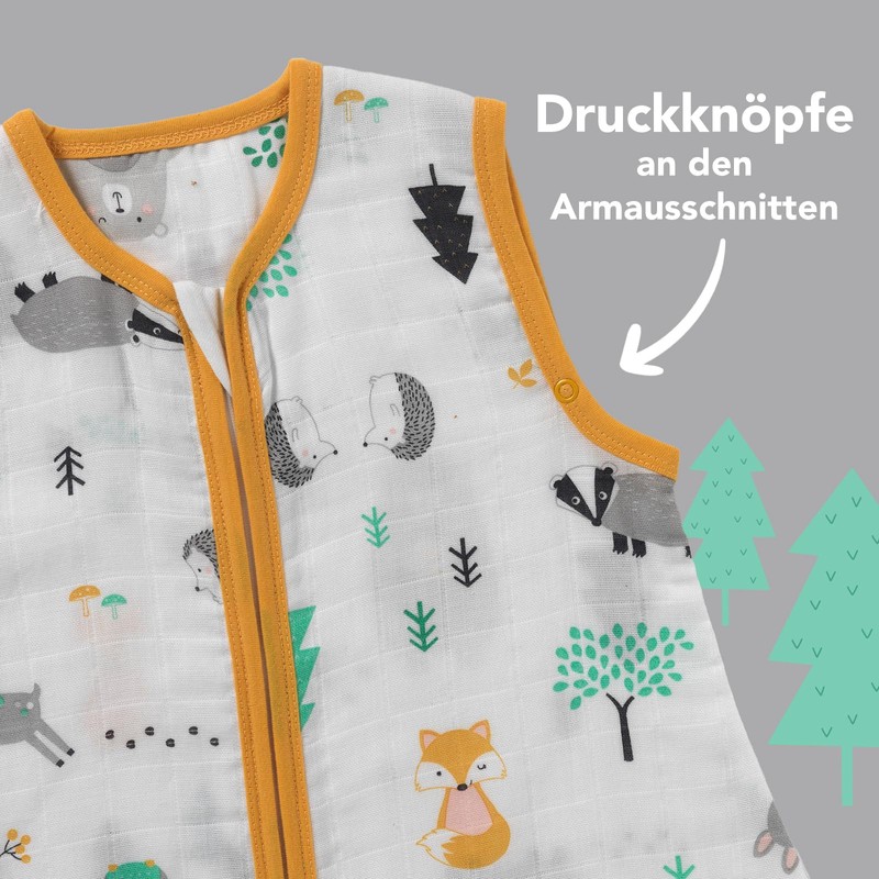 Schlummersack Sleeping Bag with Feet, Summer 0.5 Tog, Thin Bamboo