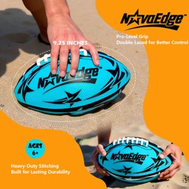 Hydro Water Football – 9.25in Waterproof Pool Football with Real Double Laces, Lightweight Grip Ball for Kids, Teens & Adults – Great for Beach, Lake, Outdoor Games – Fun Birthday or Easter Gift