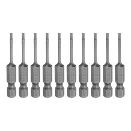 HARFINGTON 10pcs SL2 Magnetic Slotted Screwdriver Bits 2mm S2 Steel Flat Head Screwdriver Bit 1/4" Hex Shank Industrial Grade Screw Driver Drill Bits 50mm (2") Long for Screws