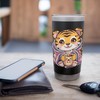 Kawaii tiger with cup and blanket Stainless Steel Insulated Tumbler