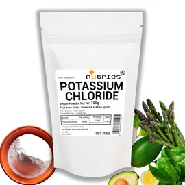 Potassium Chloride 100g 100% Pure - Free from Fillers Binders & Bulking Agents - Suitable for Vegetarians