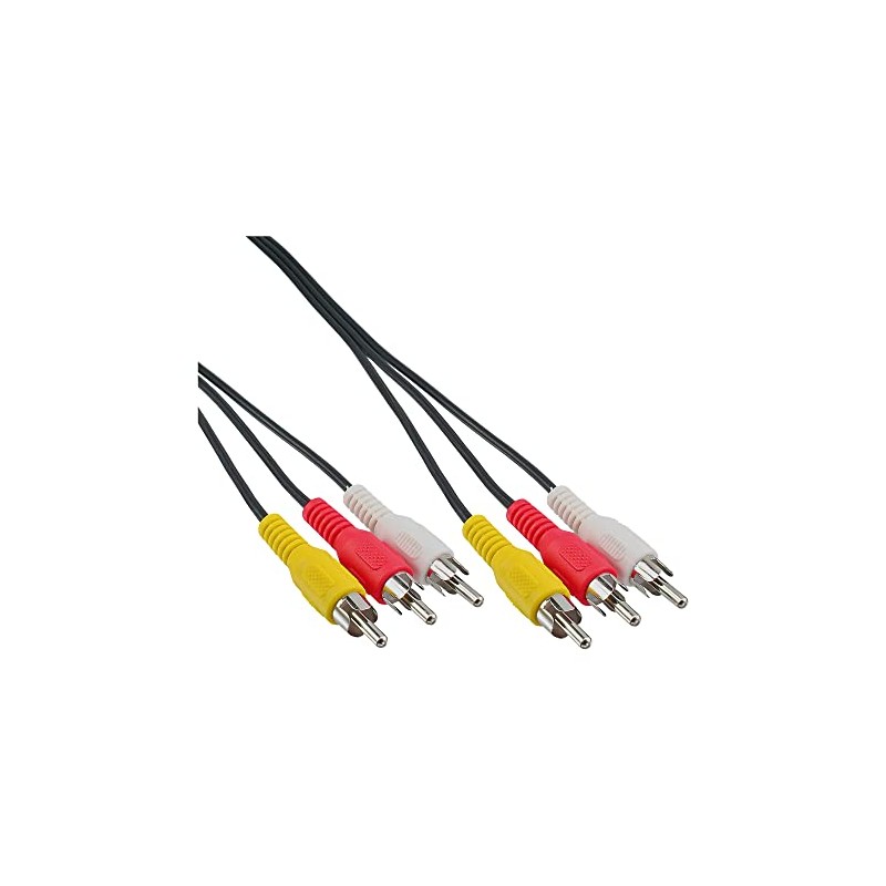 InLine® 2m 3x RCA Male to Male AV Cable