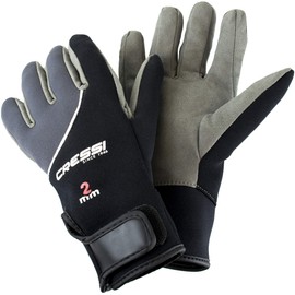Cressi Guantes Tropicales, Negro/Gris, L