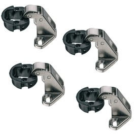 Gedotec H1430 Cabinet Hinge with Automatic Closing Hinge for Display Cabinet - H1430 | Furniture Hinge for Internal Wooden Doors | Door Hinge for Wood Thickness 5-6 mm | Pack of 4 - Door Hinge 95° Cabinet Door