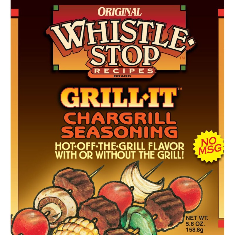 Original WhistleStop Cafe Recipes | Grill-It Chargrill Seasoning | 5.6-oz