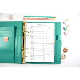 A5 Planner Hourly Planner, Filofax A5 Planner Inserts, Carpe Diem A5 Inserts, Pre-punched A5 Planner Daily Planner
