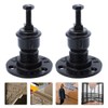 DOITOOL 2 Pcs Stair Railing Brackets Black Handrail Bracket Iron