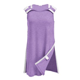 Deyeek Shoulder Surgery Dress for Women Chemo Port Dress for Women After Rotator Cuff Tank Dress Hospital Gowns Mauve