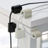 UT Wire UTW-9D12-WH D-Wings Small Cord Clip Organizer, White