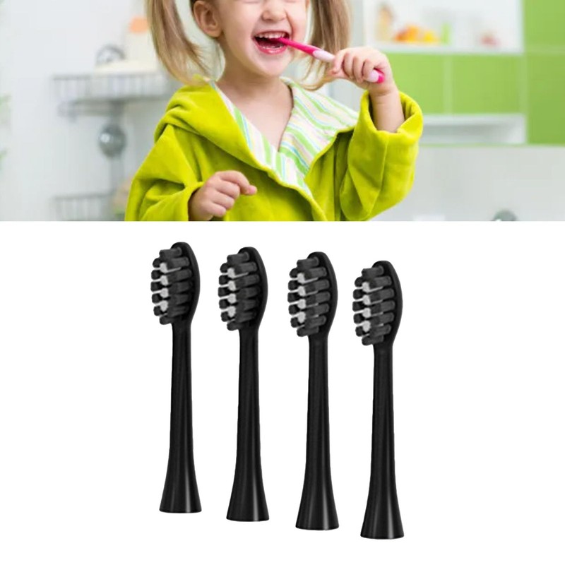 Elektrische Zahnbürstenköpfe, Ersatz-Elektrozahnbürstenköpfe mit Hochfesten Weichen Borsten für Y1 (BLACK)