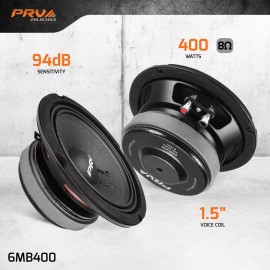 PRV Audio 6MB400 Midbass Pro Audio 6.5' Speaker 8 Ohm 6MB PRO 400 Watts