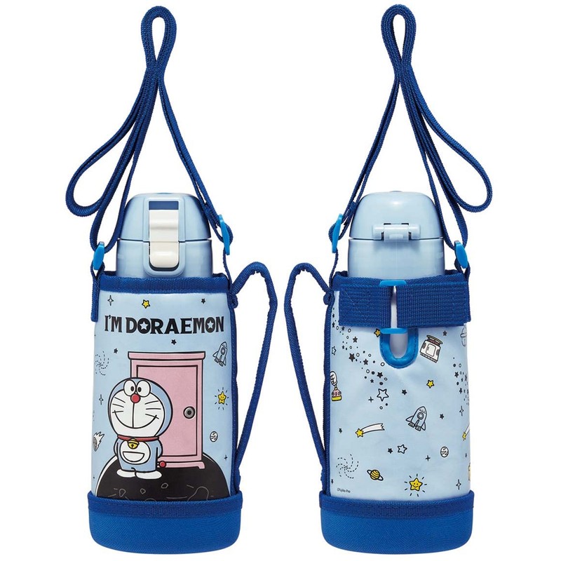 Skater KSTCH6-A Doraemon Space Sanpo Water Bottle, 20.1 fl oz