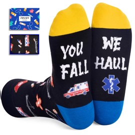 Zmart EMT Gifts for Men Women - Funny EMS Gifts for Him, EMS Week Gift, Paramedic Gift, EMT Paramedic Socks