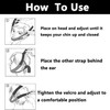 2 PCS Airflow Jaw Strap, Airflow Chin Strap, Air Flow