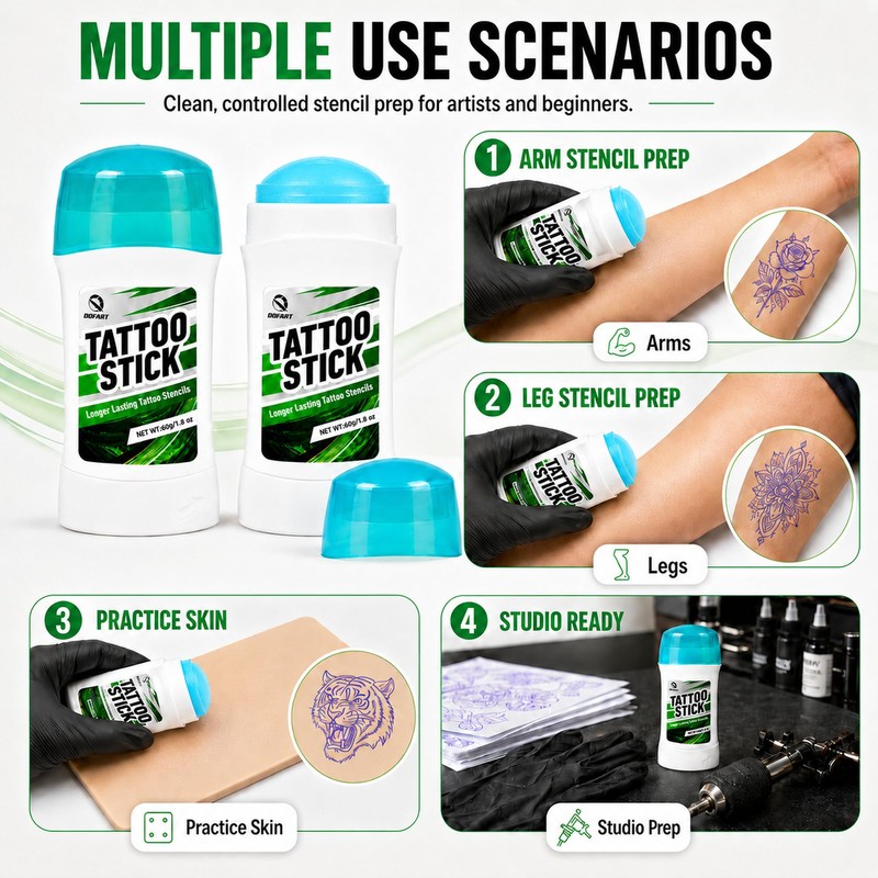 Tattoo Transfer Gel Stick, Stencil Cream 2 Pack 60g Each