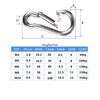 Spring Snap 304 Stainless Steel Multifunctional Outdoor Spring Hook (2.4