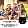 Collapsible Bucket with Handle, Lightweight Folding Water Container, Portable Collapsible