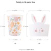 Cheerland Easter Disposable Paper Party Cups for Bunny Themed Birthday