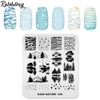 Nail Stamping Plate Fashion Nature Lake Lakeside River Seaside Jungle