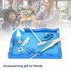 Mini Meditation Zen Garden Wooden Sand Table Decor Kit with