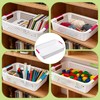 Xvvirnt 8 Pack Classroom Storage Baskets,Paper Trays for Classroom, Plastic