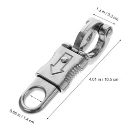 ULTECHNOVO 3pcs Equestrian Panic Hook Panic Snap for Fixed-Eye Panic Snap with Fixed-Eye Panic Snap for Get Back Outdoor Hanging Hooks Quick Release Panic Hook Snap Zinc Alloy