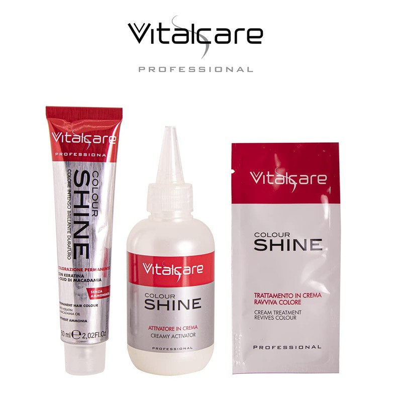 Vitalcare Colour Shine is the colour without ammonia, enriched with