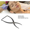 Plantilla de microblading para cejas, acero inoxidable, 3 puntos, posicionamiento,
