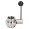 Sanitary Butterfly Clamp Valve with Silicone Washer Stainless Steel Clamp