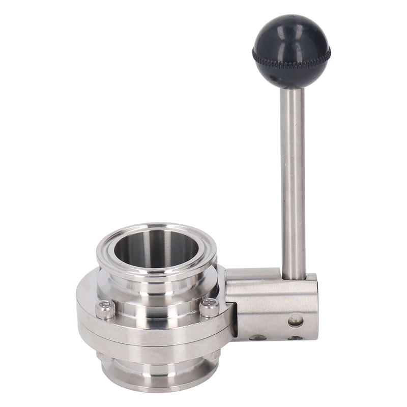 Sanitary Butterfly Clamp Valve with Silicone Washer Stainless Steel Clamp