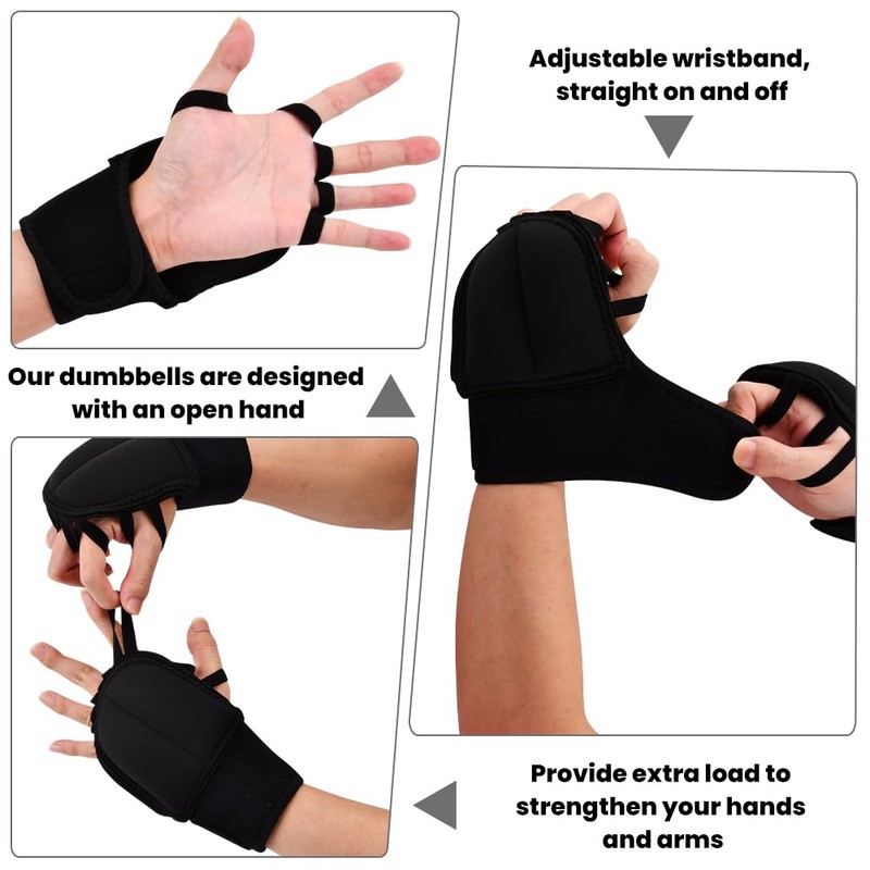 2 Pack Weighted Gloves for Tremors,Adjustable Hand Stability Aid