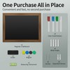 SHANTRA 36"x24" Magnetic Chalkboard - Wooden-Framed Large Blackboard For Homes