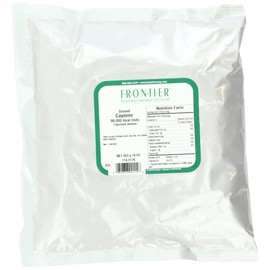 Frontier Chili Peppers Ground, Cayenne 90,000 Hu, 16 Oz (Pack of 2)