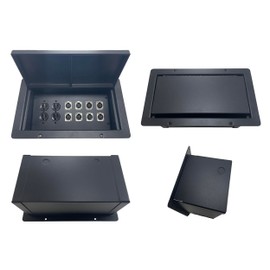 ProSpeakerparts PROCRAFT JUMBO GAP LID RECESSED Stage Pocket/Floor Box w/ 2 AC Duplex 8 XLR Female SOLDER-STYLE